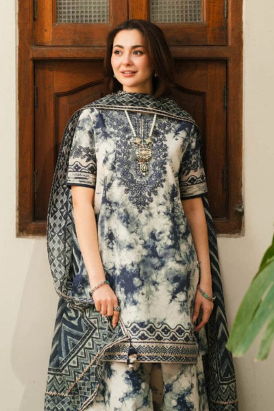 HR-SP500 3PC Digital Printed Lawn Shirt with Lawn Dupatta
