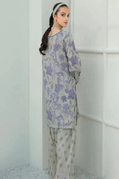 HR-SR255 2Pc Digital Printed Lawn Suit
