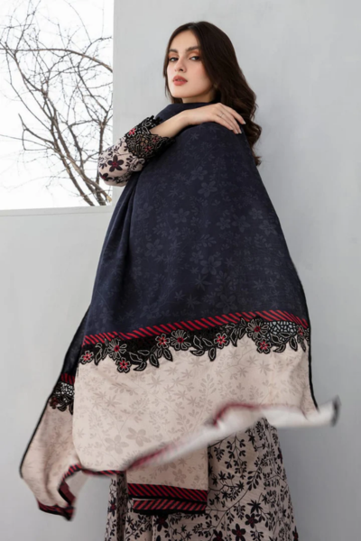 HR-BQ410 Digital Printed Lawn 3Pc Suit With Digital Printed Lawn Dupatta