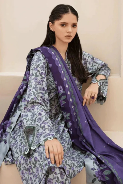 HR-Khaddar 3pc Digital Printed Suit With Digital Printed Khaddar Dupatta
