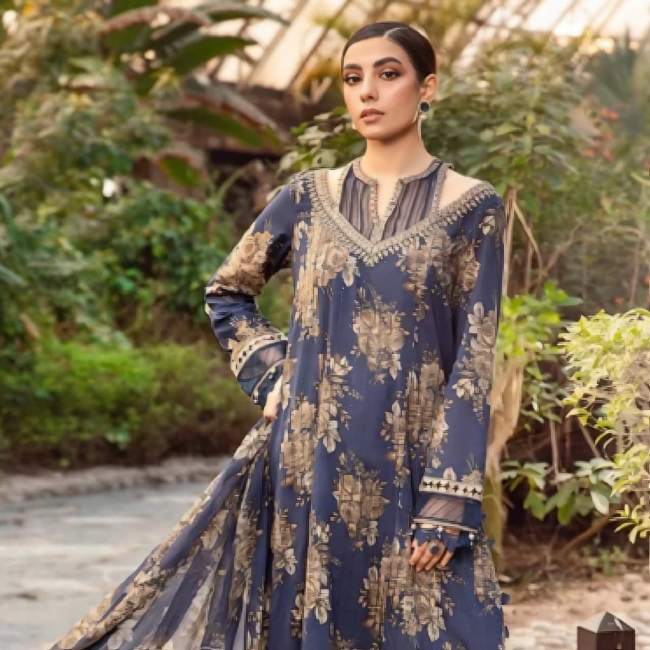 Lawn embroidered