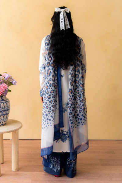 HR-CO488 3Pc Digital Printed Lawn Shirt with Printed Dupatta