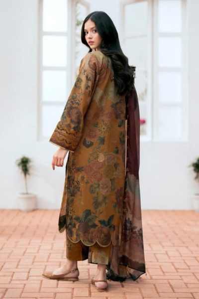 HR-BK01 3 Piece Digital Printed Lawn Shirt with Lawn Dupatta