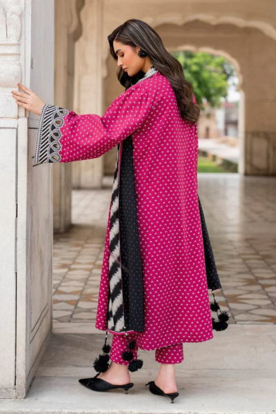 HR-BQ411 3 Piece Digital Printed Lawn Shirt Trouser with Lawn Dupatta