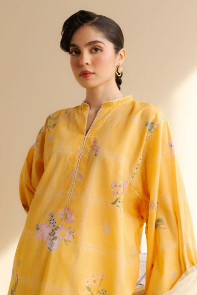 HR-CO508 3Pc Digital Printed Lawn Shirt with Printed Dupatta