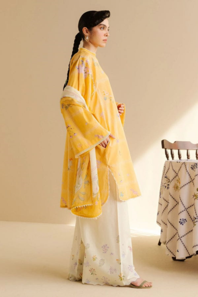 HR-CO508 3Pc Digital Printed Lawn Shirt with Printed Dupatta