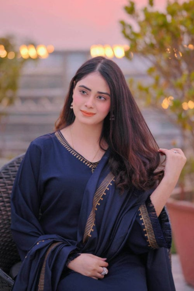 HR-BR1145 3 Piece Dhanak Shirt With Printed Wool Shawl