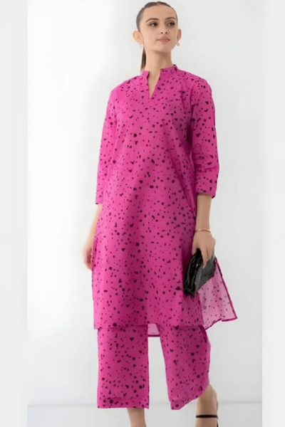 HR-02 2Pc Unstitched Digital Printed Lawn Suit