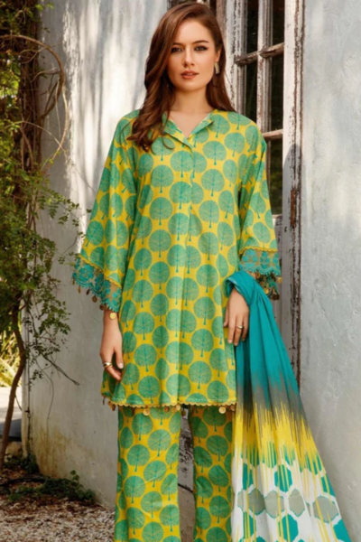HR-24 2Pc Digital Printed Lawn Suit