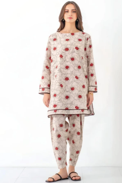 HR-02 2Pc Digital Printed Lawn Suit