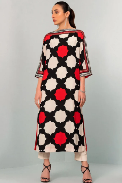 HR-22 2Pc Digital Printed Lawn Suit