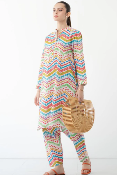 HR- 55 2Pc Digital Printed Lawn Suit