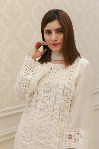 HR-D750 Unstitched Embroidered Lawn Suit 3pc With Monar Dupatta