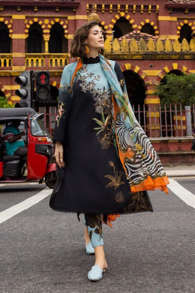 HR-LD486 Digital Printed Lawn Shirt with Printed Dupatta