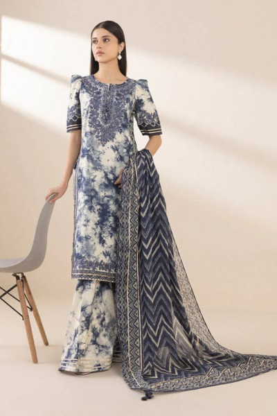 HR-SP500 3PC Digital Printed Lawn Shirt with Lawn Dupatta